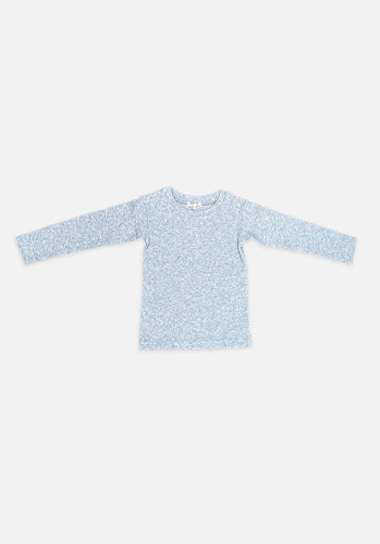 Miann & Co Kids - Jersey Rib Long Sleeve T-Shirt - Cloud