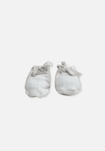 Miann & Co Baby - Booties - Frost Pointelle