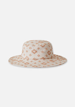 Miann & Co Womens - Reef Terry Towelling Sun Hat - Terracotta Geo