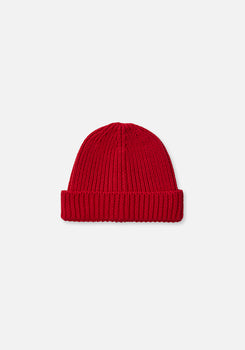 Miann & Co - Knit Fold Over Beanie - Raspberry