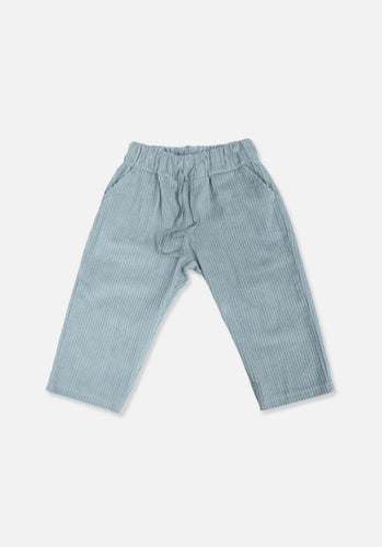 Miann & Co Kids - Wide Leg Cord Pant - Ocean Fog