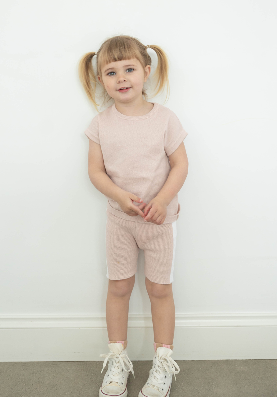 Miann &amp; Co Kids - Knit Bike Shorts - Ballet Pink