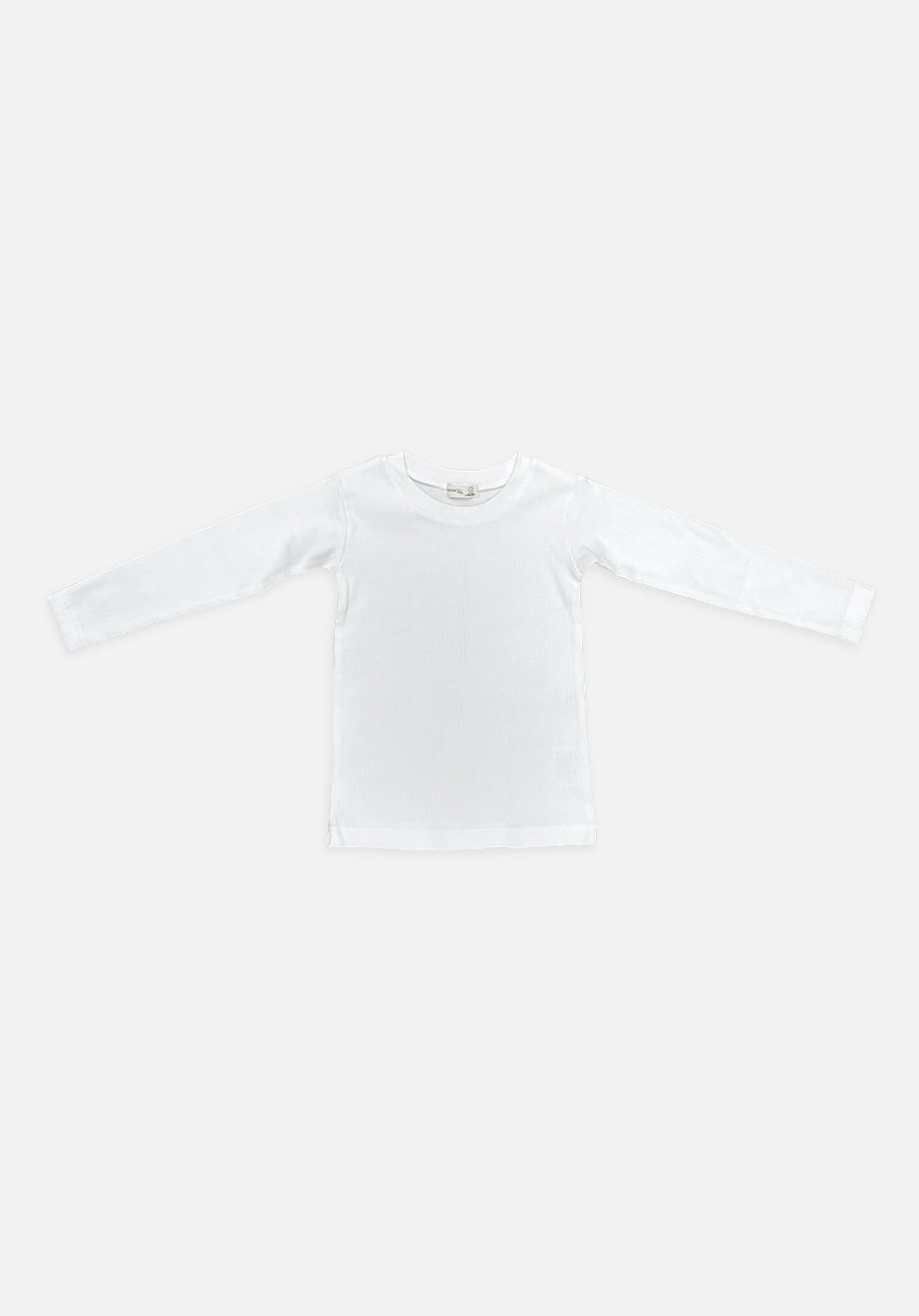 Miann & Co Baby - Jersey Rib Long Sleeve T-Shirt - Shell