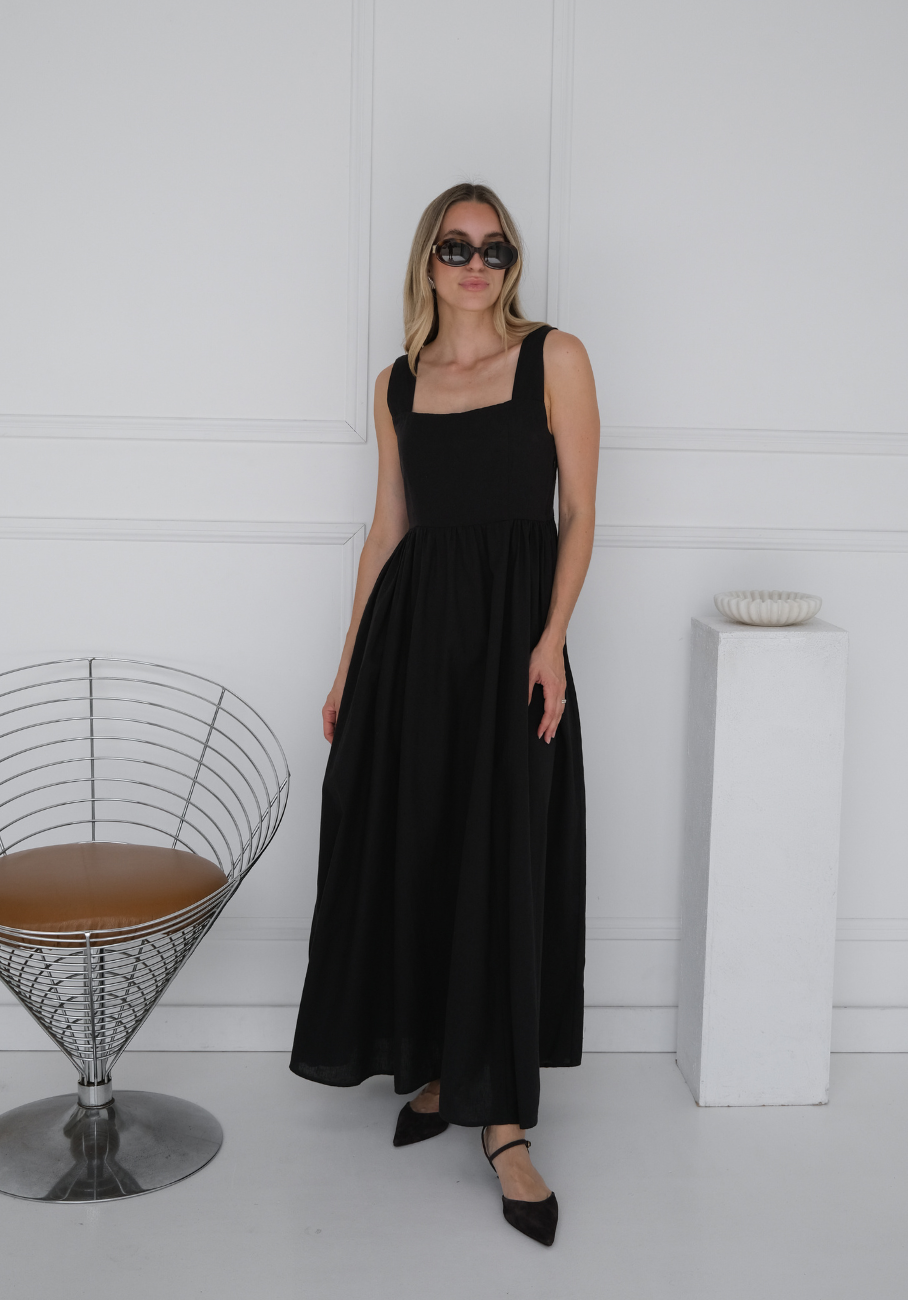 Miann &amp; Co Women - Alba Strappy Maxi Dress - Onyx