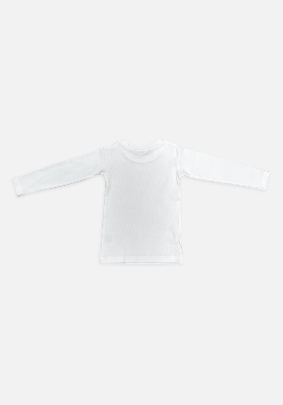 Miann &amp; Co Kids - Jersey Rib Long Sleeve T-Shirt - Shell