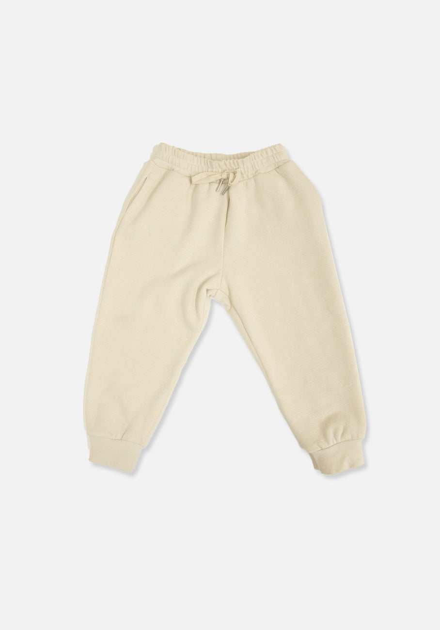 Miann &amp; Co Kids - Fleece Cuffed Track Pants - Bone