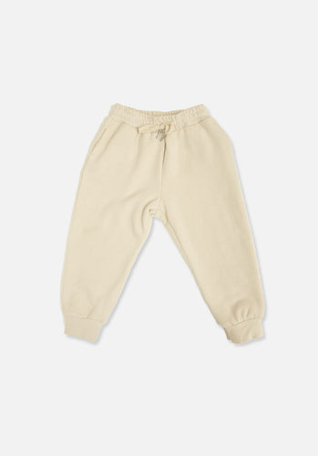 Miann & Co Baby - Fleece Cuffed Track Pants - Bone