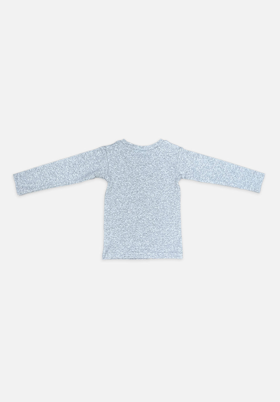 Miann & Co Baby - Jersey Rib Long Sleeve T-Shirt - Cloud