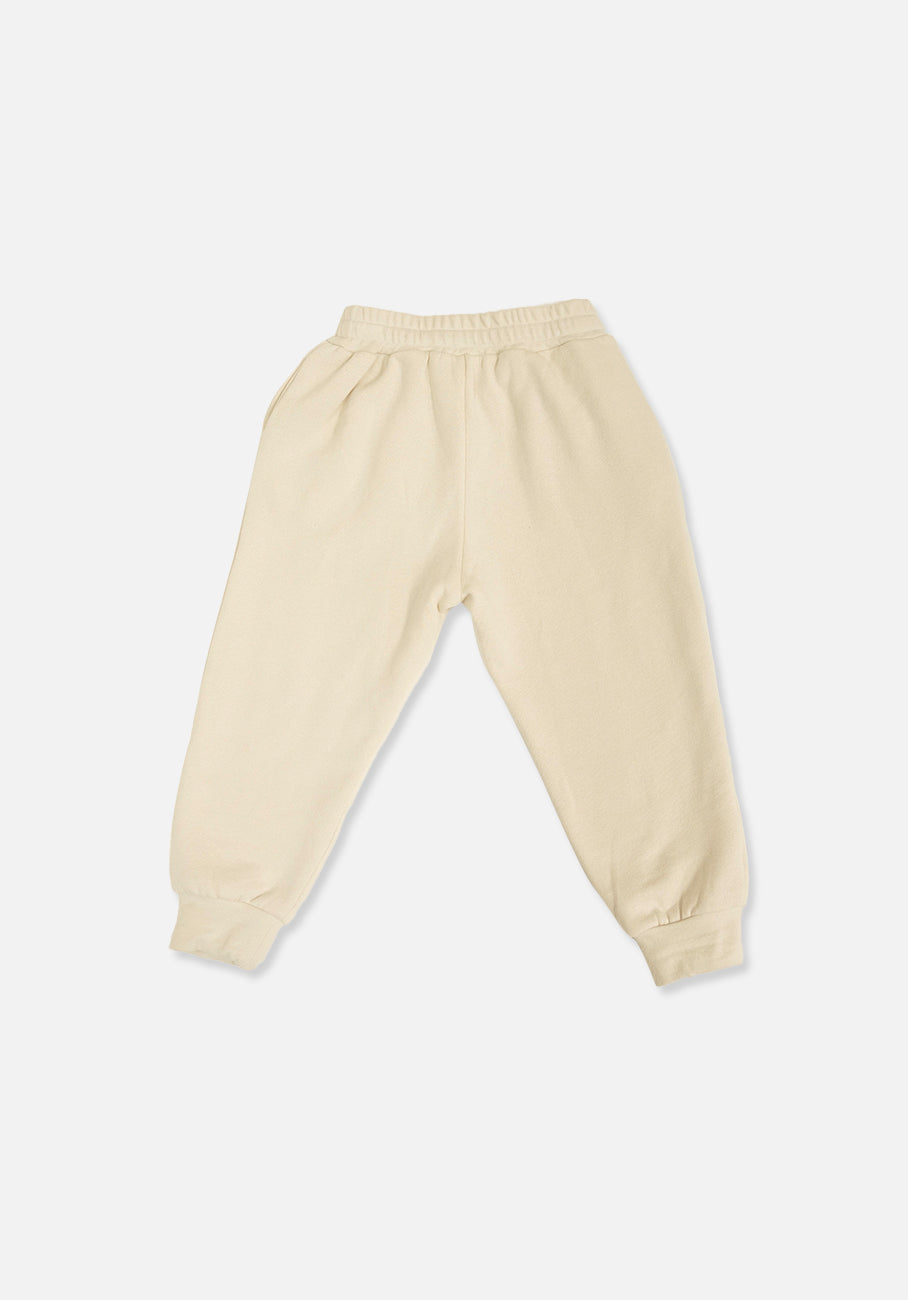 Miann &amp; Co Baby - Fleece Cuffed Track Pants - Bone