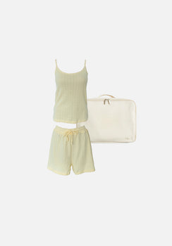 Gift Pack - Brooklyn Strappy Tank & Jordy Shorts - Butter Pointelle