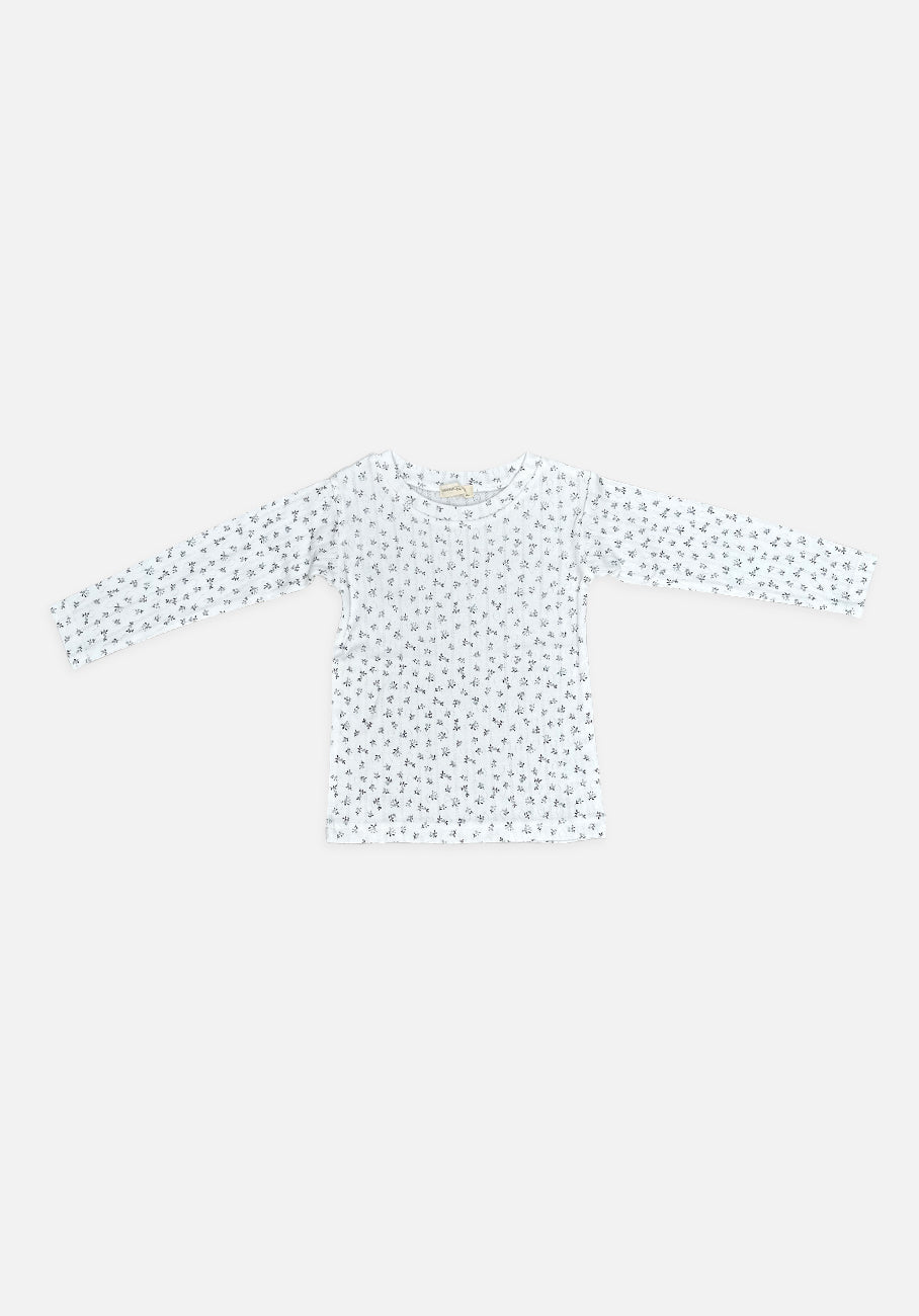 Miann &amp; Co Baby - Long Sleeve T-Shirt - Cornflower Posy Pointelle