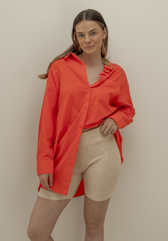 Miann & Co Womens - Bowie Long Sleeve Shirt - Tomato