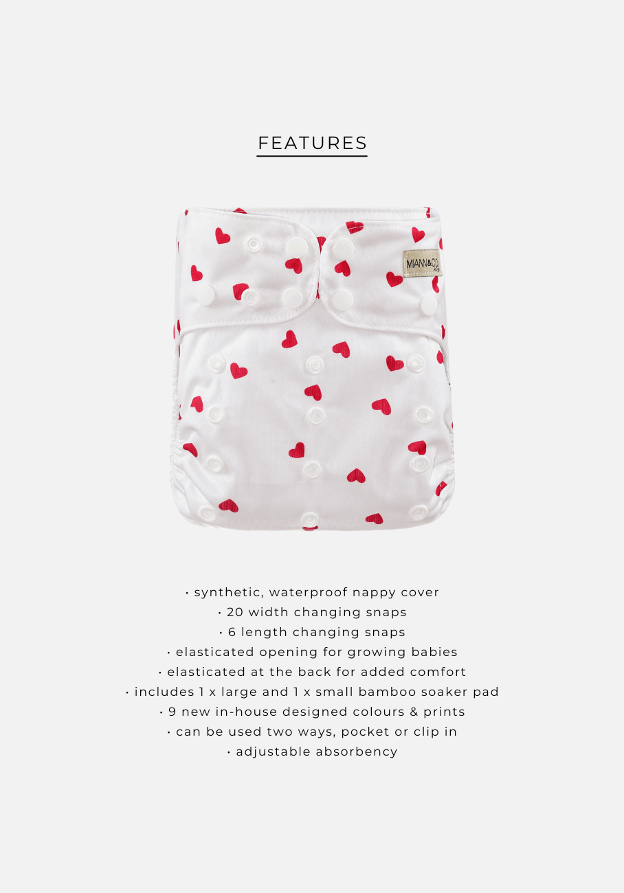 Miann & Co - Modern Cloth Nappy - Valentine