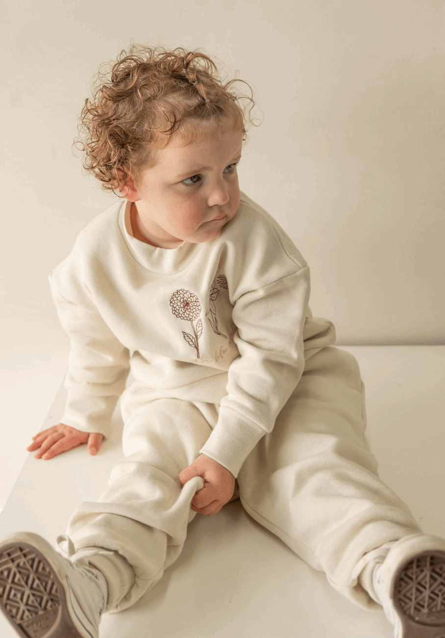 Miann &amp; Co Baby - Long Sleeve Fleece Jumper - Full Bloom