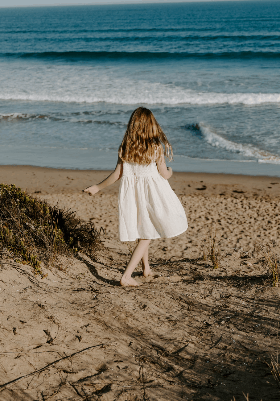 Miann &amp; Co Kids - Crochet Detail Sleeveless Dress - Lemon