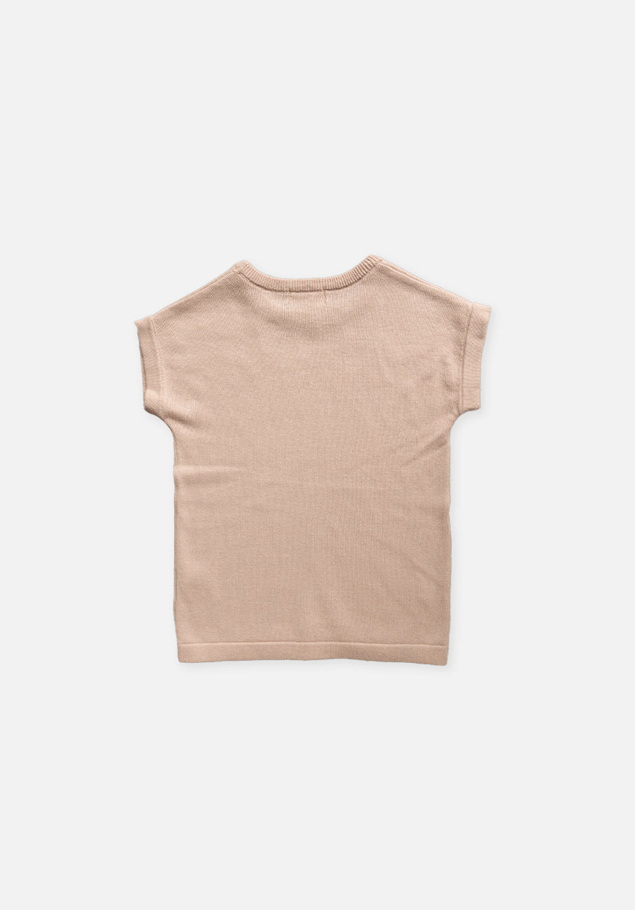 Miann &amp; Co Baby - Boxy Knit T-Shirt - Ballet Pink