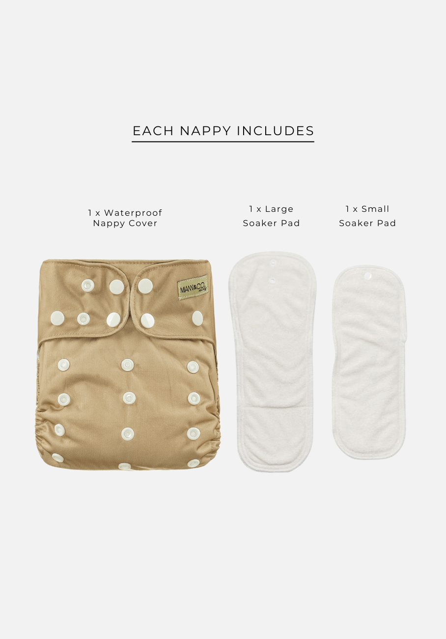 Miann &amp; Co - Modern Cloth Nappy - Oat