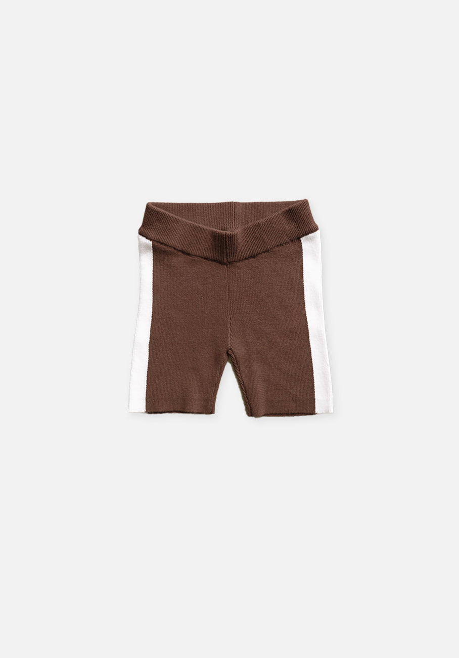 Miann &amp; Co Kids - Knit Bike Shorts - Espresso