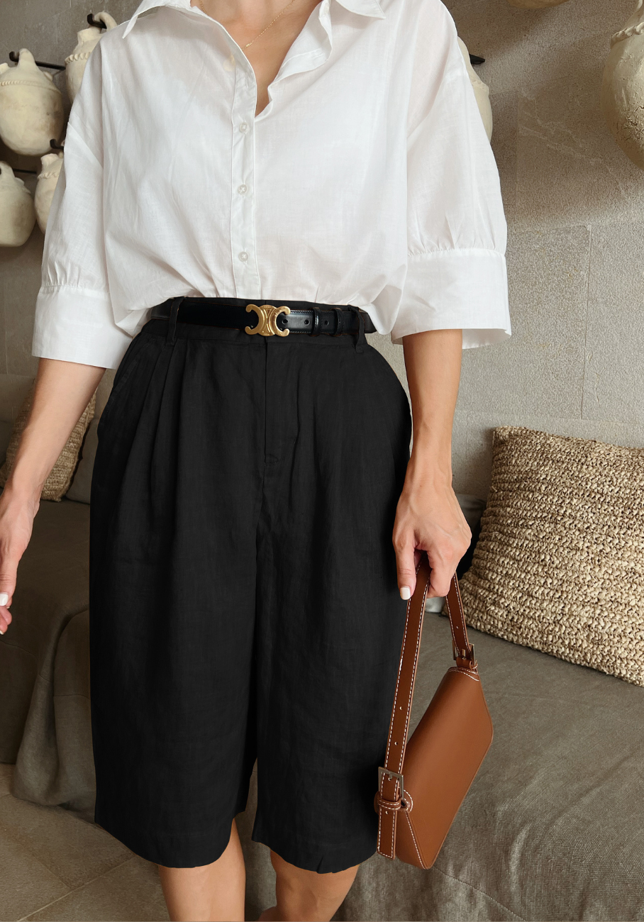 Miann & Co Womens - Sunny Tailored Shorts - Onyx