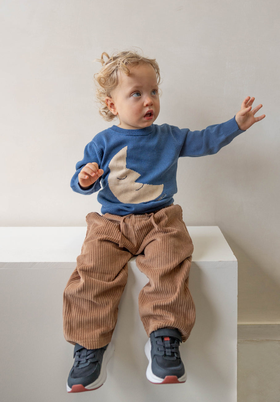 Miann &amp; Co Kids - Wide Leg Cord Pant - Café Au Lait