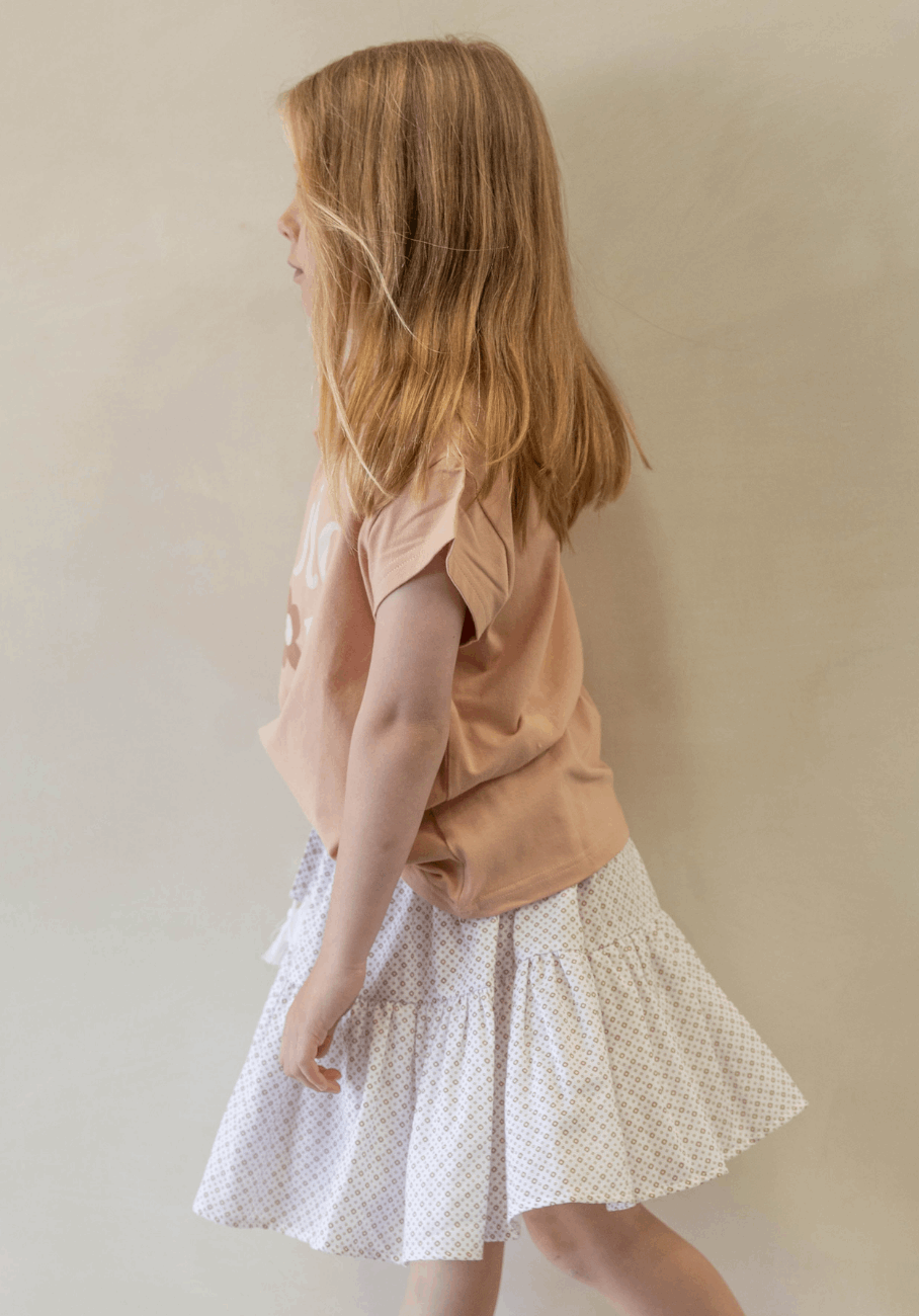 Miann &amp; Co Kids - Woven Frill Skirt - Geo Print