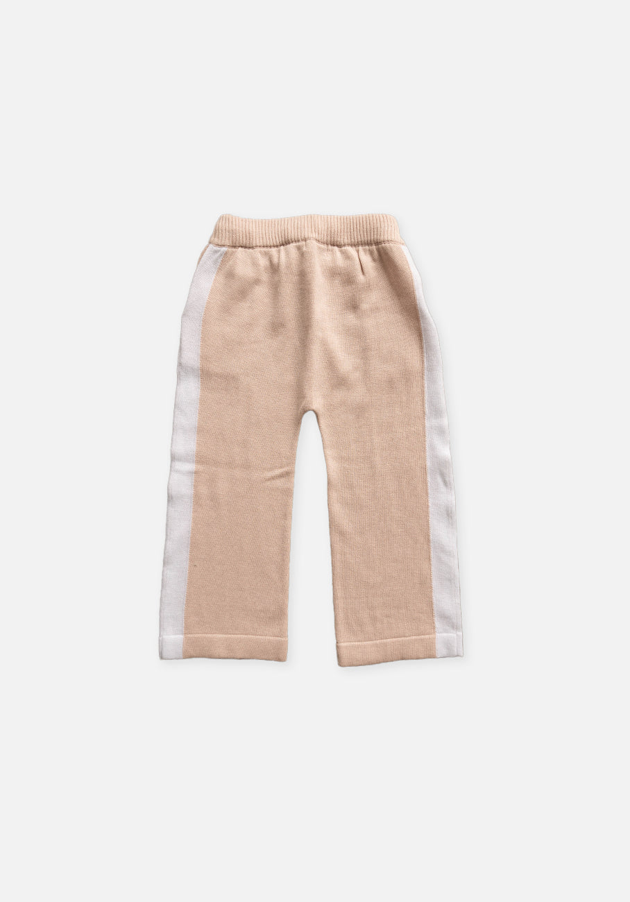 Miann &amp; Co Baby - Knit Side Stripe Pants - Ballet Pink