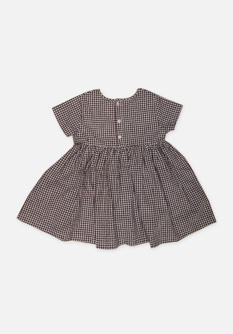 Miann &amp; Co Baby - Tie Front Dress - Coco Gingham