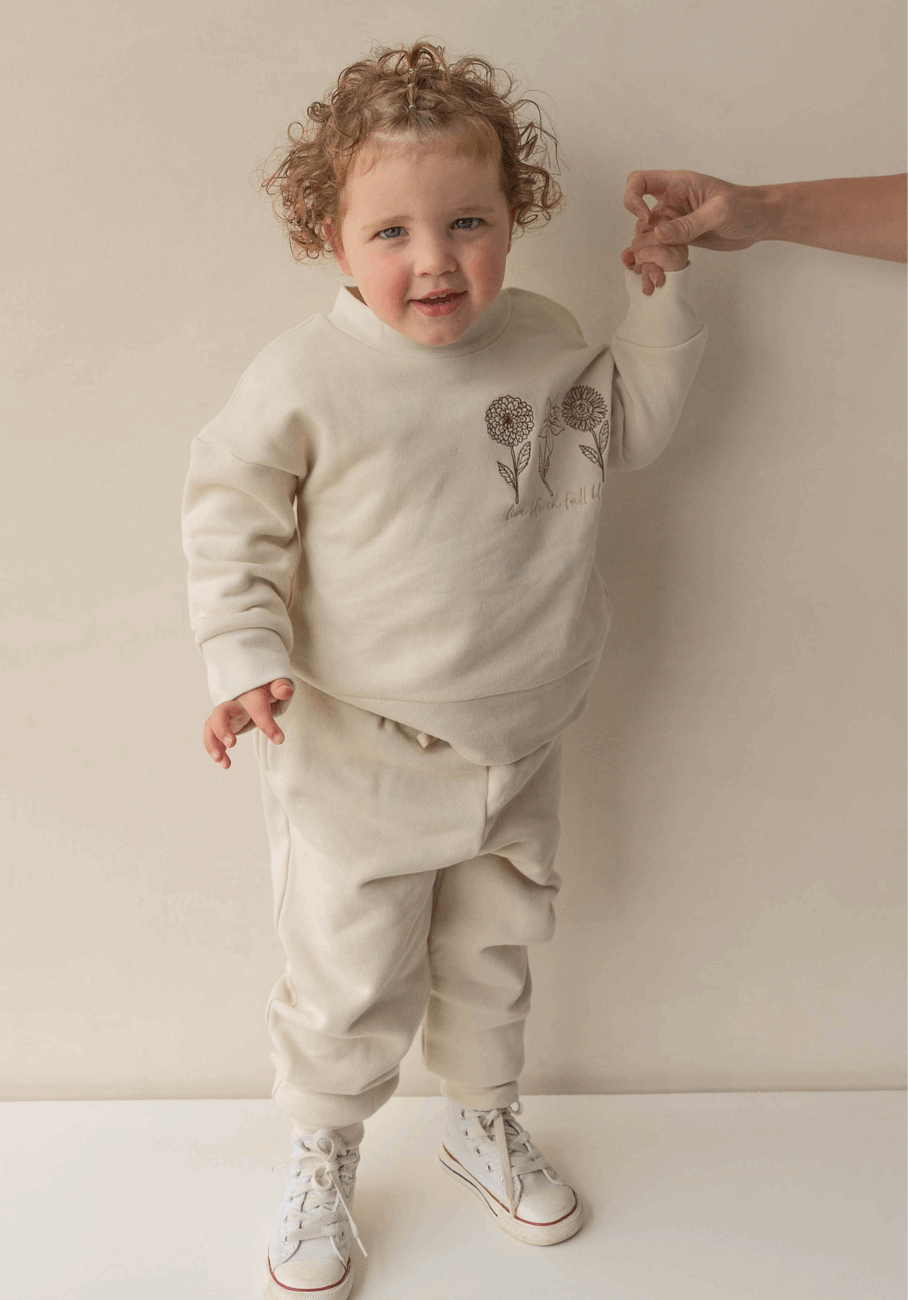 Miann &amp; Co Baby - Long Sleeve Fleece Jumper - Full Bloom