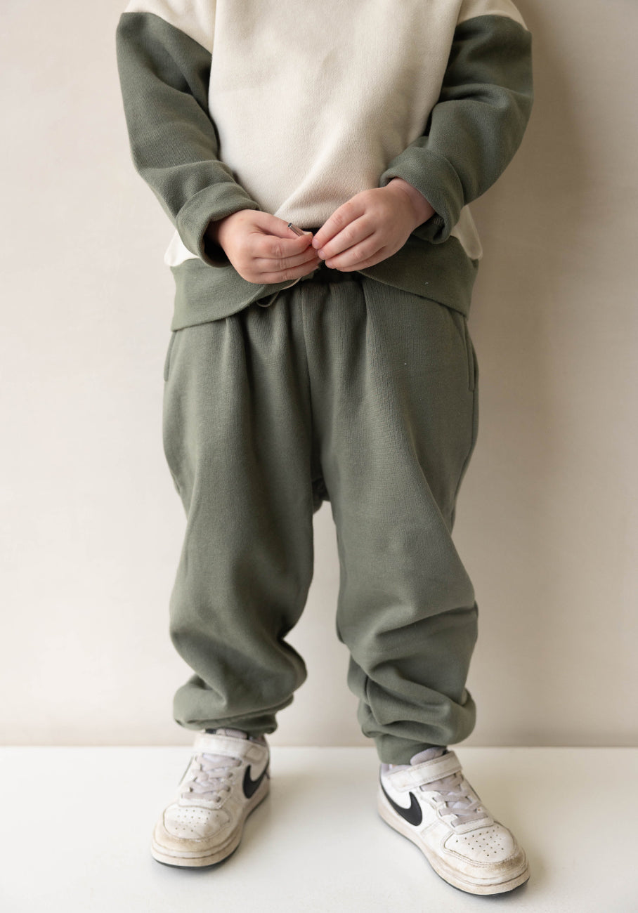 Miann &amp; Co Kids - Fleece Cuffed Track Pants - Sage