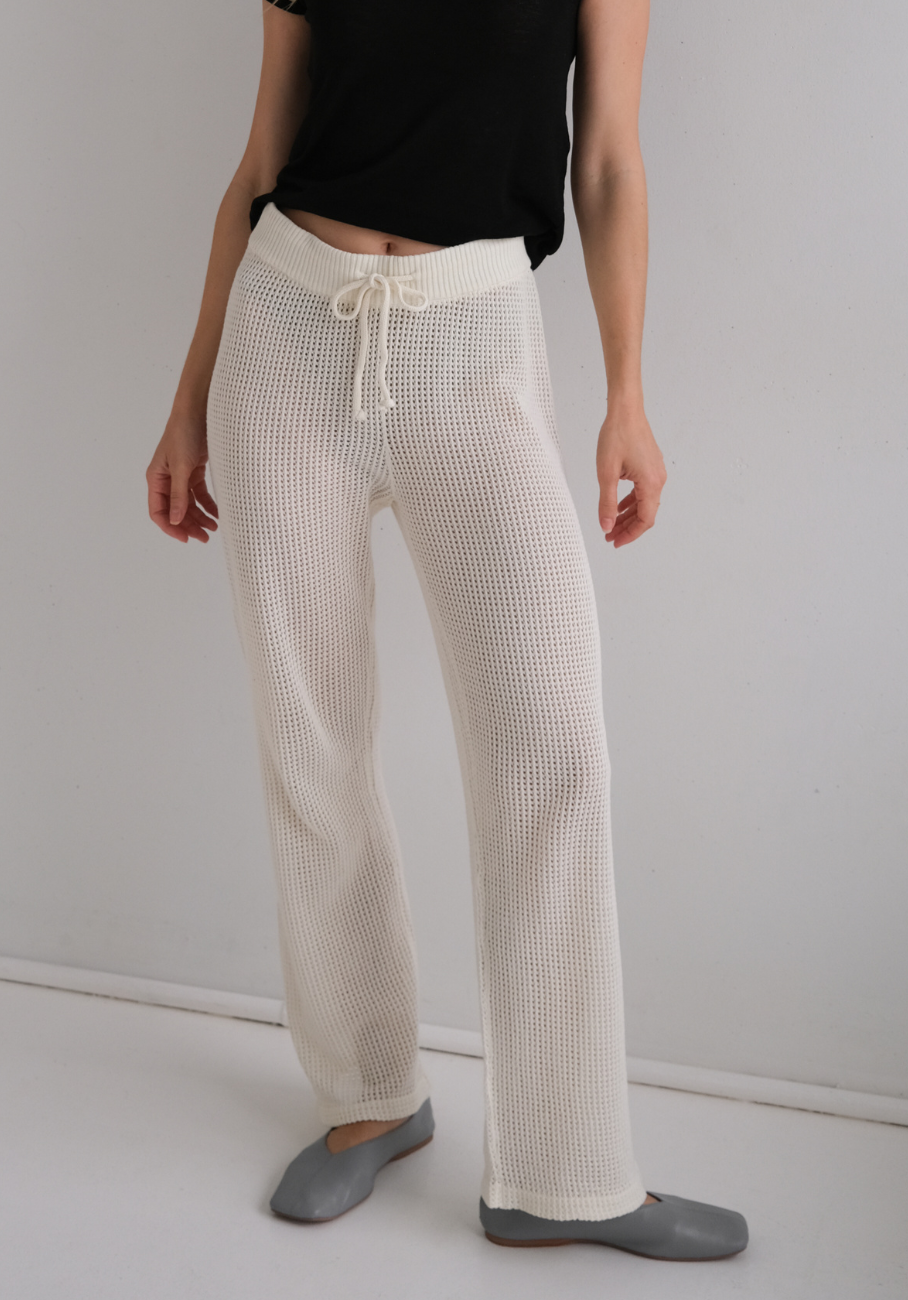 Miann &amp; Co Womens - Murphy Crochet Knit Pants - Sorbet