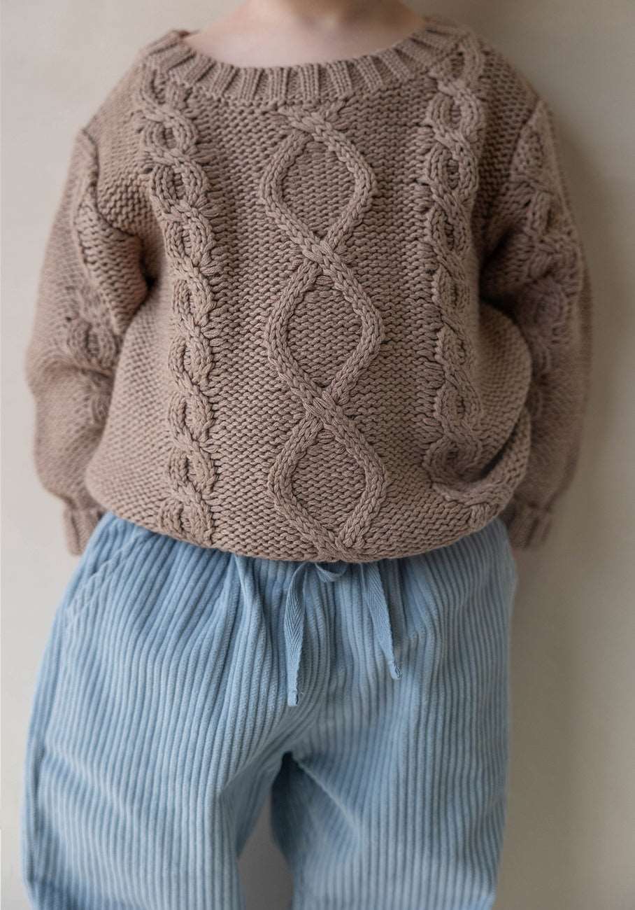 Miann &amp; Co Baby - Cable Knit Jumper - Taupe