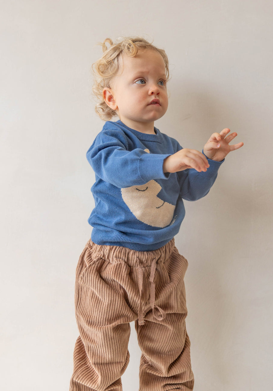 Miann &amp; Co Kids - Wide Leg Cord Pant - Café Au Lait