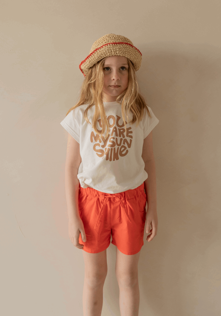 Miann &amp; Co Kids - Elastic Waist Shorts - Tomato