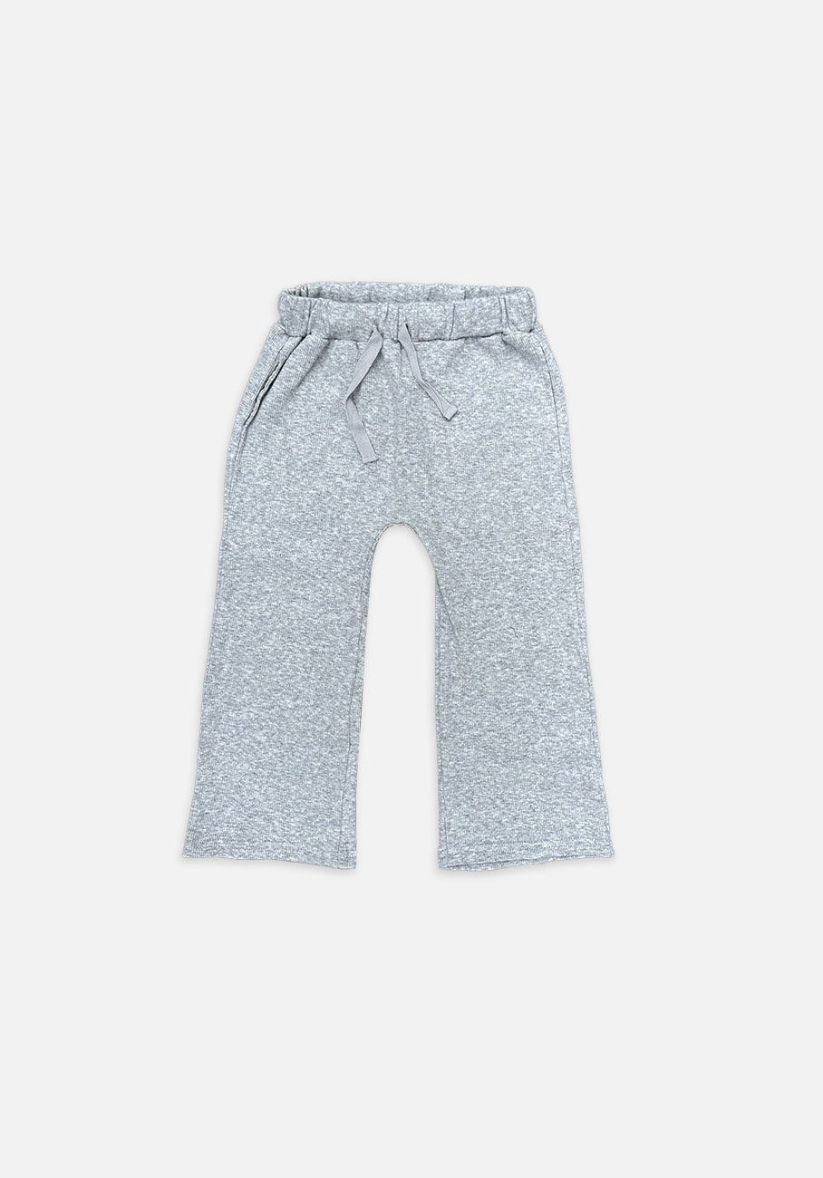 Miann &amp; Co Kids - Jersey Rib Wide Leg Pants - Cloud