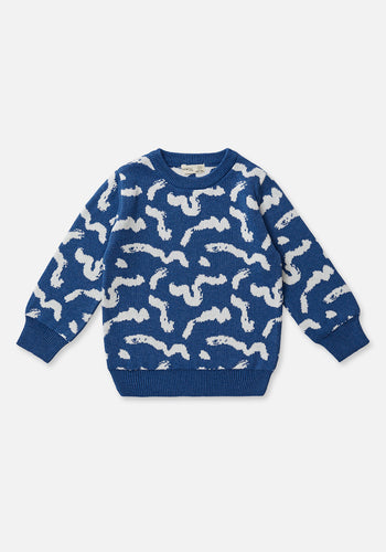 Miann & Co Kids - Knit Round Neck Jumper - Squiggle