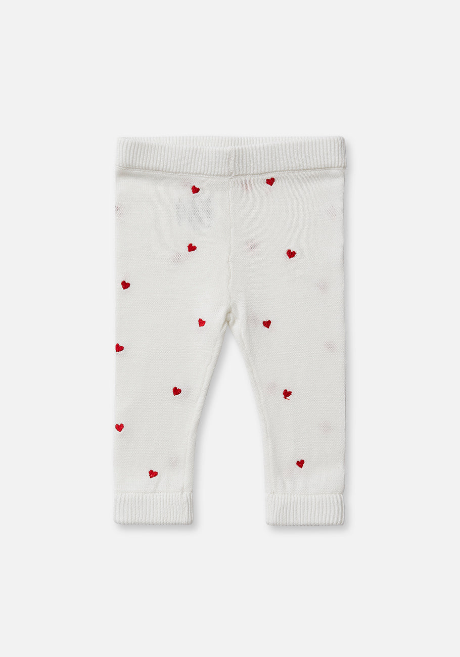 Miann &amp; Co Kids - Knitted Legging - Love Heart